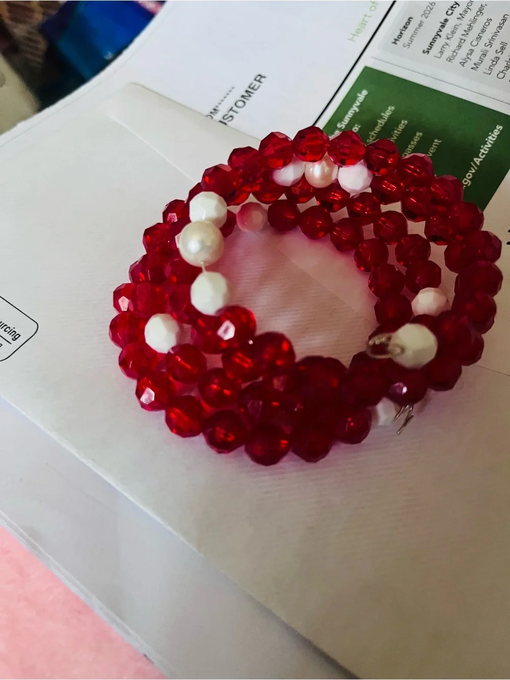 Handmade bold red